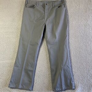 Vtg Levi’s Stay Prest Pants Mens 40x32 Gray Straight-Leg Trousers